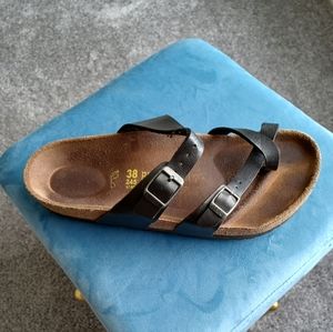 BIRKENSTOCK Black Myari Criss Cross Sandals Size 7.5